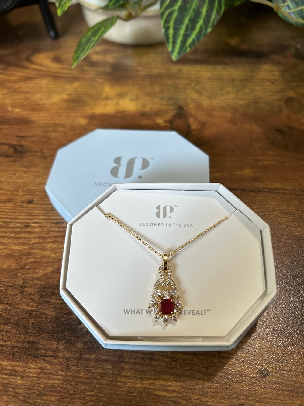 Bomb Party OG Ruby & Gold Necklace